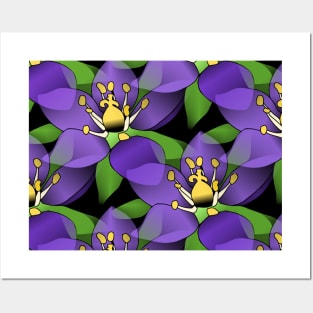 violet flowers, purple flower,nature Posters and Art